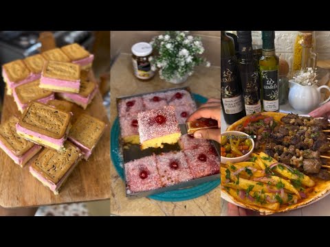 قاطوا السنيوة  تاع قهوة حليب مع صلصة المشاوي وايس كريم الطبقات بذوق الفواكه 🍓🍑🍒 وبدون فواكة