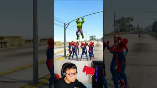 SpiderMan Cheat His Hulk Save She Hulk GTA V Gameplay 😥