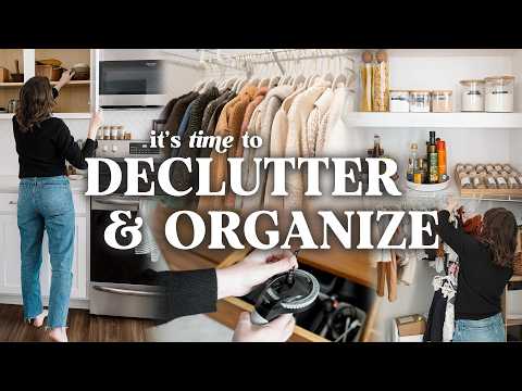 ORGANIZING & DECLUTTERING Our ENTIRE HOME 📦 *Very Satisfying*