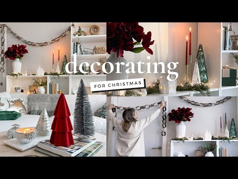 Decorating for Christmas! Big-ish life update | Nancy Meyers Christmas - DIY paper chain