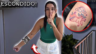 FIZ UMA TATUAGEM ESCONDIDA 😱!!