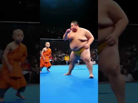 Shaolin Kid vs Golden Sumo – Who Wins?! #kungfu #boxing #shaolin