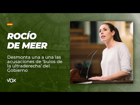 De Meer desmonta una a una las acusaciones de ‘bulos de la ultraderecha’ del Gobierno