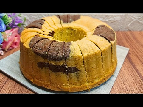 Resep bolu marmer jadul super lembut empuk pakai metode ini