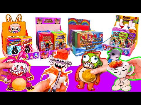 종이DIY♥ITALIAN BRAINROT BLIND BOX UNBOXING +LABUBU, Spaghetti Tualetti, Tralaleritos Squishy Play