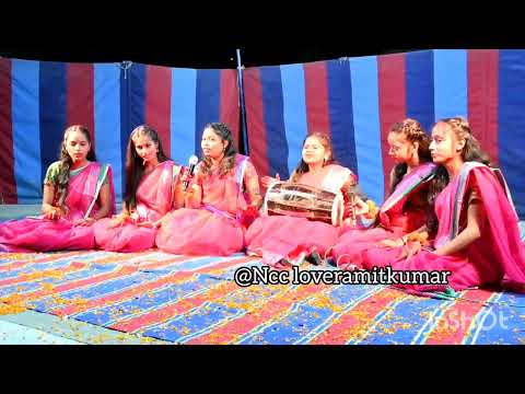एनसीसी गर्ल्स कैडेट का कल्चरल इवेंट माता विंध्यवासिनी का गीत @NCCloveramitkumar