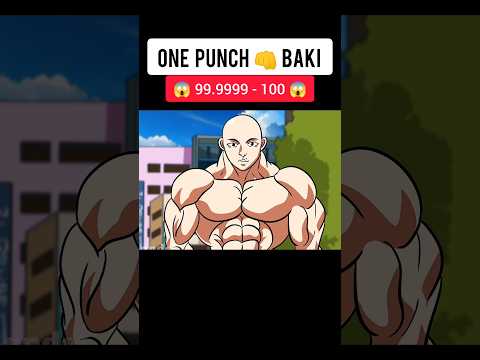 Saitama trained Baki as One Punch Man | one punch baki vs yujiro hanma #shorts #anime #moments