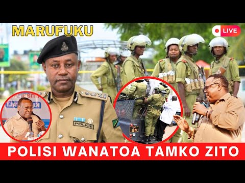 🔴#LIVE : POLISI WANAJIBU MASHAMBULIZI NA TUHUMA NZITO ZA UTEKAJI NA MAUAJI, "marufuku kuandamana"