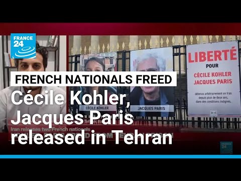YouTube video thumbnail: Iran Frees two French Nationals From Prison, Macron Says