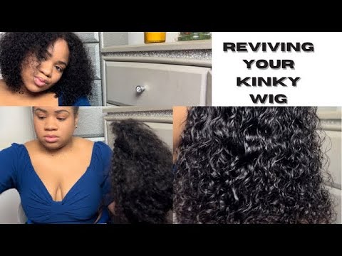 How to reviving wig🤗#curlymehair #wigs #gluelesswig #curlyhair #curlywave #tips #wigtips