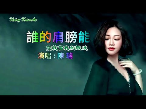 誰的肩膀能收留我的眼淚-陳瑞-主唱 KARAOKE