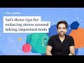 Stress Reduction and Test Preparation Tips