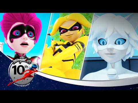 ЛЕДИ БАГ И СУПЕР-КОТ | 🔝 ЛУЧШИЕ ЗЛОДЕИ  🐞 | 10 лучших моментов | 10-летний юбилей 💫
