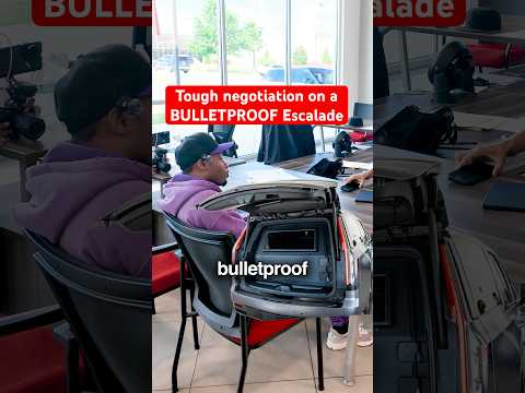 Tough negotiation on a BULKETPROOF Escalade #automobile
