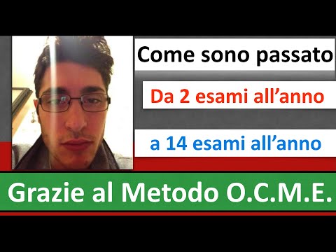 "Come sono passato da 1 esame ogni 6 mesi, a 14 esami all'anno" [Il Metodo OCME]