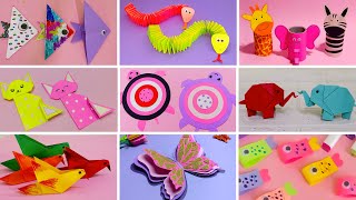 10 Origami Animals | DIY Paper Animals | Easy Paper Crafts | Origami Crafts | DIY School Project
