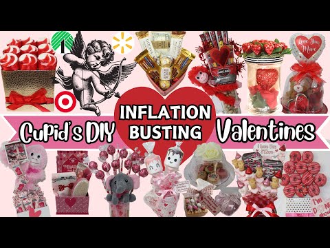 VALENTINE Gifts DIYs | Low-end BUDGET, High-end LOOK! | Gift Baskets, Arrangements & Treats!