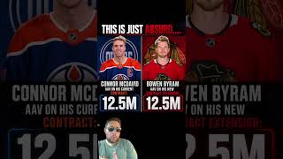 Connor McDavid makes the Same as Bowen Byram 👀 #nhl #hockey #nhlnews
