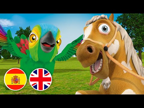 APRENDER INGLÉS CANTANDO con los ANIMALES DE LA GRANJA DE ZENÓN! | El Reino Dice