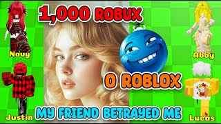 TEXT TO SPEECH Emoji Groupchat Conversations "My Friend Betrayed Me For 1,000 Robux 😡"Roblox Story
