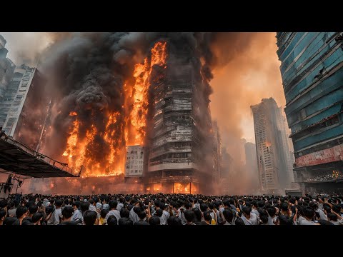 Massive fire engulfs several residential areas of city of 18 million in China