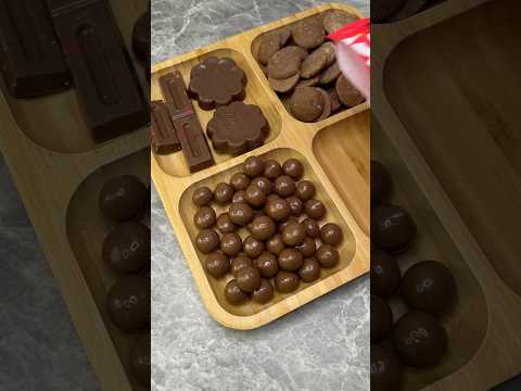 Filling platter with chocolate 🍫 ASMR