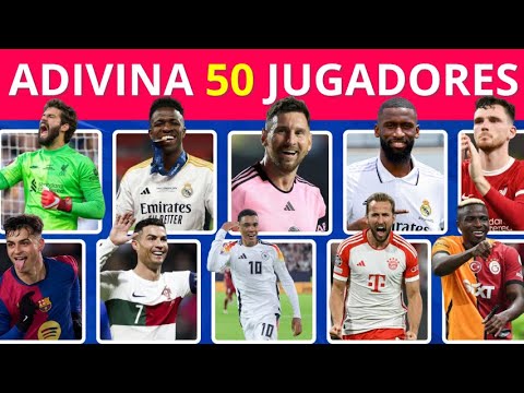 Adivina 50 Jugadores de Fútbol ⚽️🏟️🤔 | Quiz de Fútbol