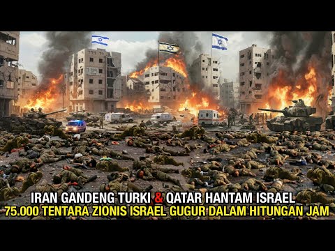 IRAN GANDENG TURKI & QATAR MELAKUKAN SERANGAN BRUTAL KE ISRAEL, 75.000 ZIONIS ISRAEL TEWAS