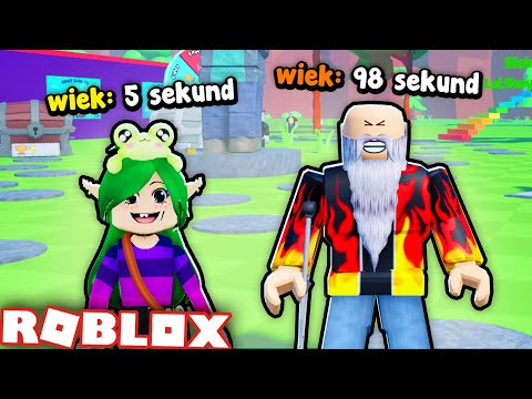 ROBLOX, ale 1 sekunda = 1 ROK ŻYCIA! 🕰️🪦
