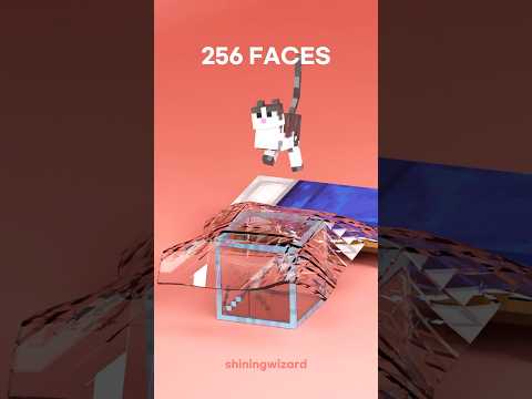 A Cat jump in a Glass Box 🐱️ Glass to Slime Faces Simulation