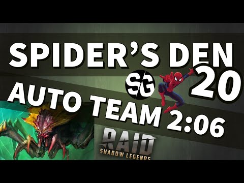 [RAID SHADOW LEGENDS] SPIDERS 20 - AUTO TEAM (2:06)