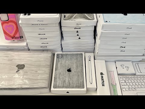 [💸paper diy💸] APPLE PRODUCTS HUGE COMPILATION 2024 unboxing! | asmr