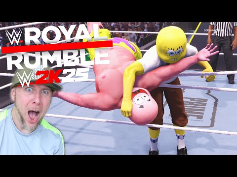 NEW SPONGEBOB WWE 2K25 ROYAL RUMBLE