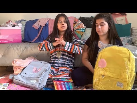 شوفوا شنو اشتروا نور وفجر للمدرسة😍📏