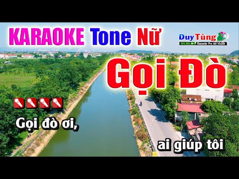 Karaoke || Gọi Đò – Tone Nữ || Nhạc Sống Duy Tùng