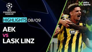HIGHLIGHTS: AEK - Lask Linz (Match Day 1)