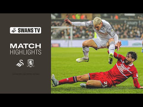 Swansea City v Middlesbrough | Highlights