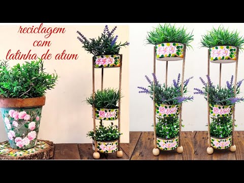 Reciclagem com Latinhas de Atum / diy /reciclagem