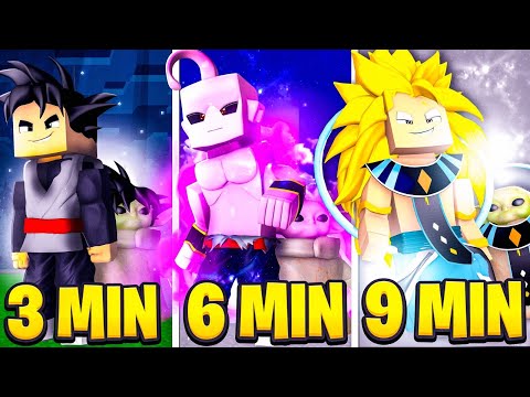 A CADA 3 MINUTOS FICAMOS MAIS FORTES em DRAGON BALL 𝗡𝗢 MINECRAFT BEDROCK EDITION ‹ Ine ›