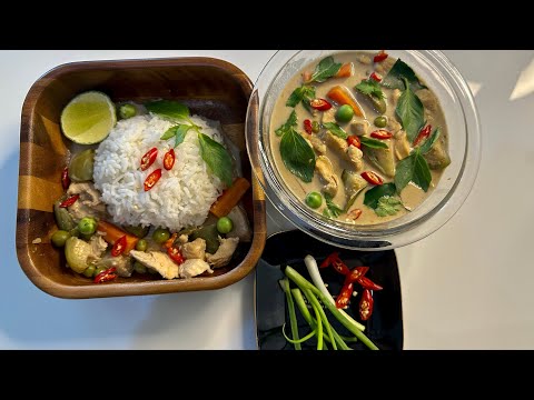 Recipe for Green Curry Chicken Thai style l how to cook Green Curry Chicken