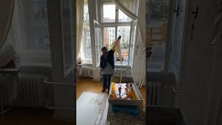 Artist Sandra Vásquez de la Horra welcomed us into her space in Berlin-Kreuzberg