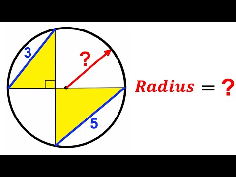 Can you find the Radius? | (Circle) |#math #maths | #geometry