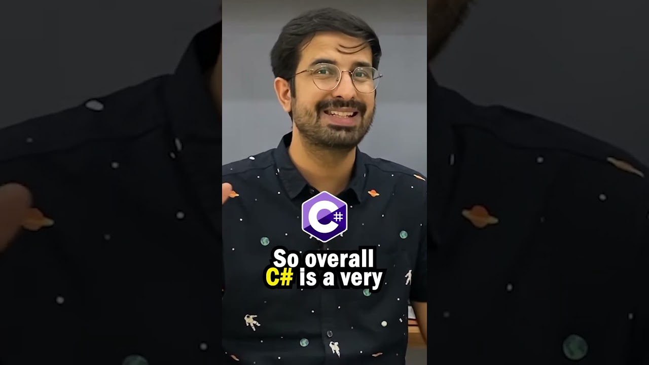 C# programming language kiya hota h ? 🤔 Explained in 50 secs 🤩  #ytshorts  #shortsvideo