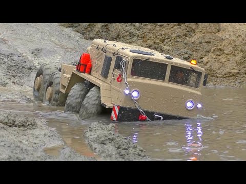 FANTASTIC OLD TANK RESCUE! COOL RC VEHICLES SAVE A OLD TANK! MAZ 537 DEEP IN WATER! BEST RC EVER
