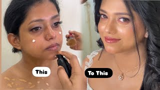 Christian wedding dewy makeup & loose hairstyling | Kerala wedding bride- Jeny Professional Makeup