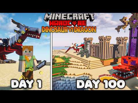 I Survive 100 Days The DRAGON Vs DINOSAUR World