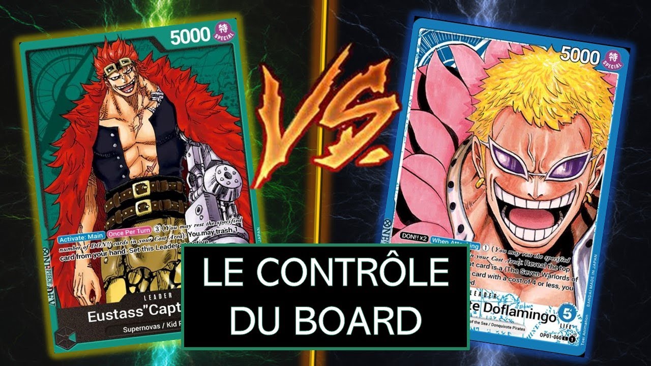 [One Piece TCG - Gameplay FR] Doflamingo vs Kid ! Le beau jeu !