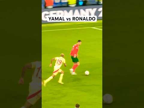Lamine Yamal, Ronaldo’yu yakalamaya çalışıyor: Portekiz-İspanya  #ronaldo #lamineyamal