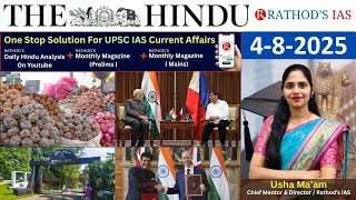 3 & 4-8-2025 | The Hindu Analysis In English for UPSC | Daily current affairs | The Hindu #upsc