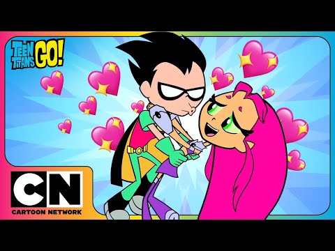 ❤️ Robin's First KISS?!? 😙 | Teen Titans Go! | Cartoon for Kids | Cartoon Network Asia